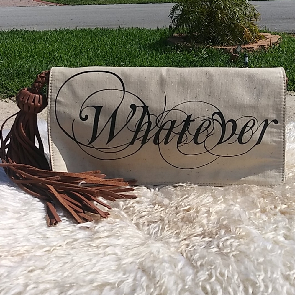 Damaged WRISTLET "WHATEVER" LEATHER TASSLE ONLY
